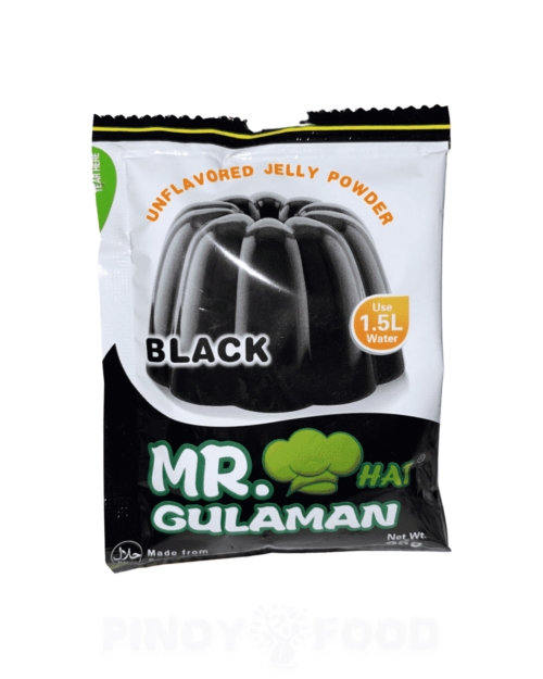 Mr. Hat Gulaman - Unflovored Jelly Powder - Black - 25g