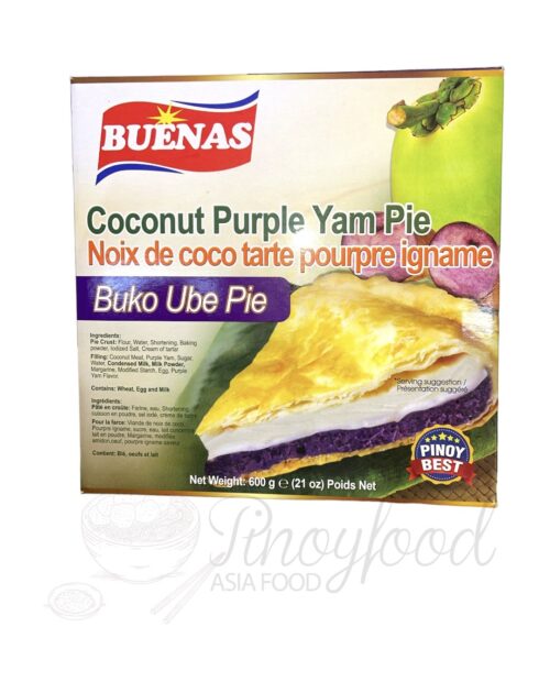 Buenas - Buko Ube Pie - Coconut Purple Yam Pie - 600g - VERSANDRISIKO