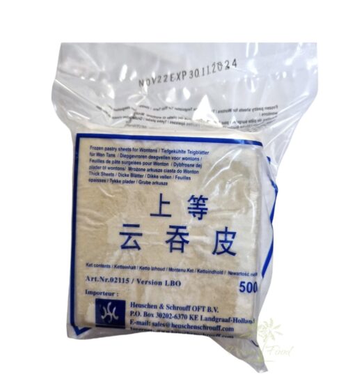 Frozen pastry sheets for Wonton - Wan Tan Teigblätter - 500g - Versandrisiko