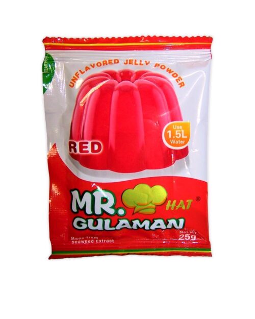 Mr. Hat Gulaman - Red Unflavored Jelly Powder - 25g