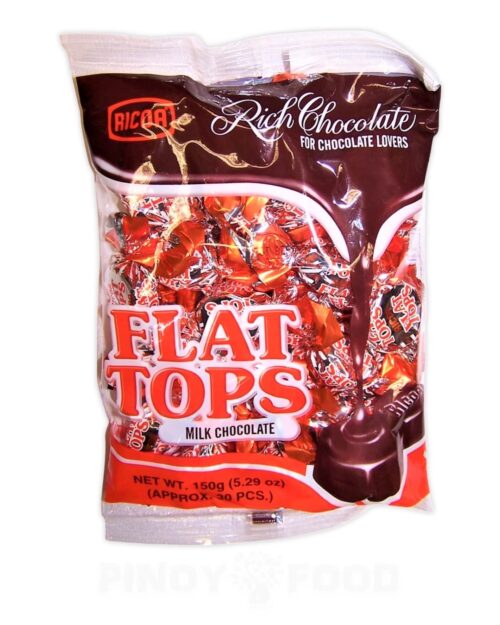 Ricoa - Flat Tops - Milk Chocolate - 150g