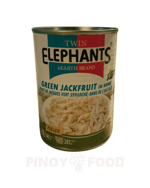 Twin Elephants & Earth Brand - Green Jackfruit in Brine - Pulled - 540g