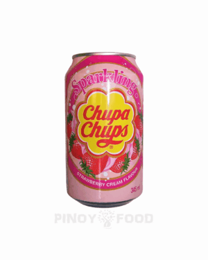 Chupa Chups - Sparkling Strawberry Cream Flavour - 345ml