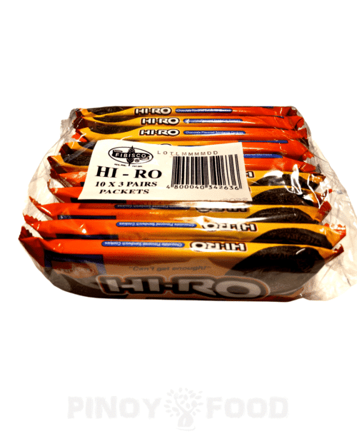 Fibisco - Hi-Ro - Chocolate Flavored Sandwich Cookies - 10x3 pairs (330g)