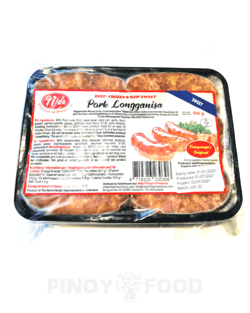 Nida - Pork Longganisa - Sweet - 500g -  VERSANDRISIKO