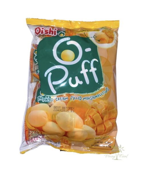 Oishi - O Puff - Mango Cream Filled Marshmallows - 84g (24pcs)