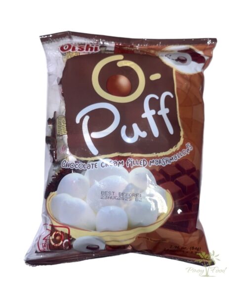 Oishi - O Puff - Chocolate Cream Filled Marshmallows - 84g (24pcs)