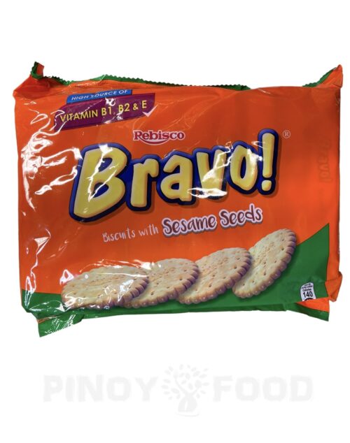 Rebisco - Bravo! - Biscuits with Sesame Seeds - 10 x 30g (EXP.: 24/01/2024)