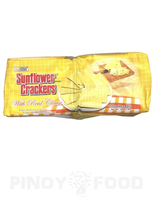 Croley Foods - Sunflower Crackers w/ Real Cheese - 10 x 18g