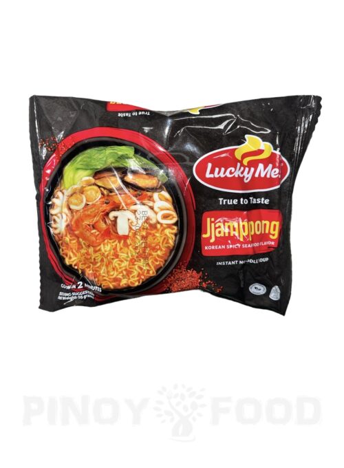 Lucky Me - Jjamppong - Authentic Korean Spicy Seafood Noodle Soup - 55g