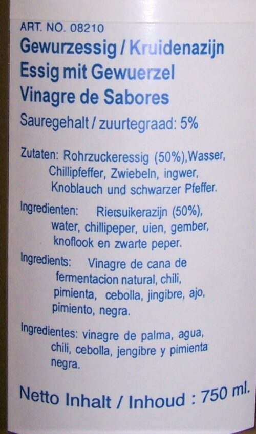 UFC - Spiced Vinegar - Sinamak - 750mL – Bild 2