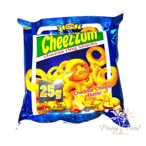 W.L. - Cheez Zum - Cheese Ring Snacks - Cheddar Cheese Flavor - 25g