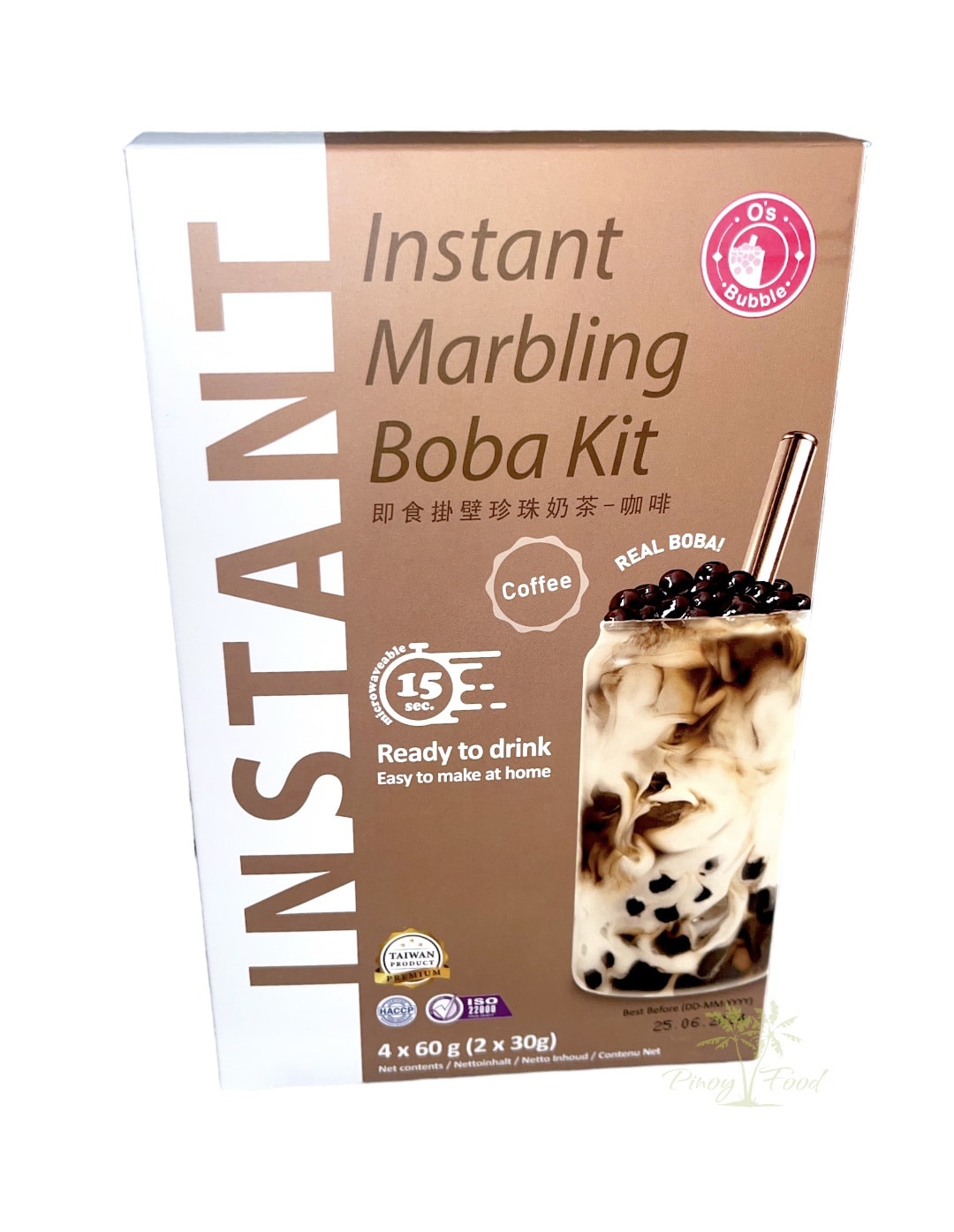 Marbling Boba Kit Gör egen bubble Kaffe tea 4-pack