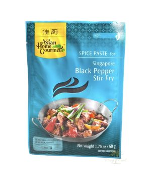 Asian Home Gourmet - Singapore Black Pepper Stir Fry - Hot - 50g