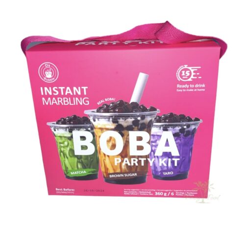 O's Bubble - Boba Party Kit - Matcha, Brown Sugar, Taro - 360g