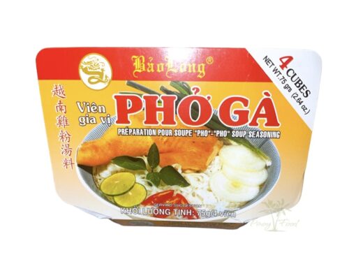 Bao Long - Chicken - Pho-pho Soup Seasoning - 4 Broth Cubes - 75g