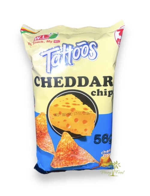 W.L. - Tattoos - Cheddar Chips - Cheese Flavor - 56g