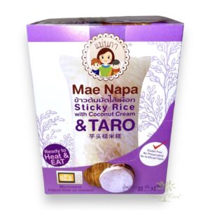 Mae Napa - Suman - Sticky Rice with Coconut Cream & Taro - 6 x 80g