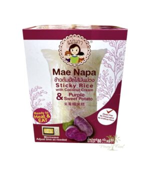 Mae Napa - Suman - Sticky Rice with Coconut Cream & Purple Sweet Potato - 6 x 80g (EXP.: 19/08/2026)