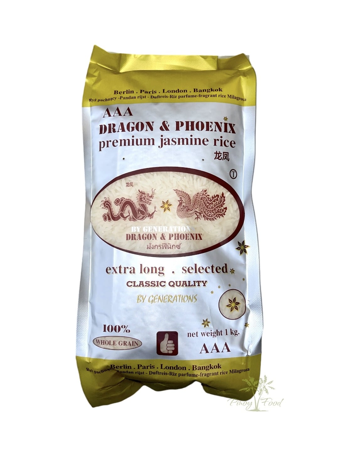 Dragon&Phoenix - AAA Premium Jasmine Rice / Reis - 1kg - PINOYFOOD STORE