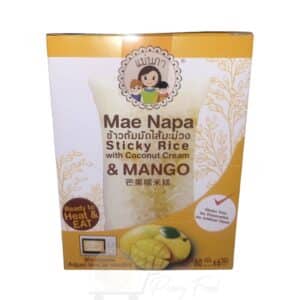 Mae Napa - Suman - Sticky Rice with Coconut Cream & Mango - 6 x 80g