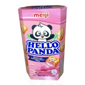 Meiji - Hello Panda Biscuits - Strawberry Flavour Filling - 50g