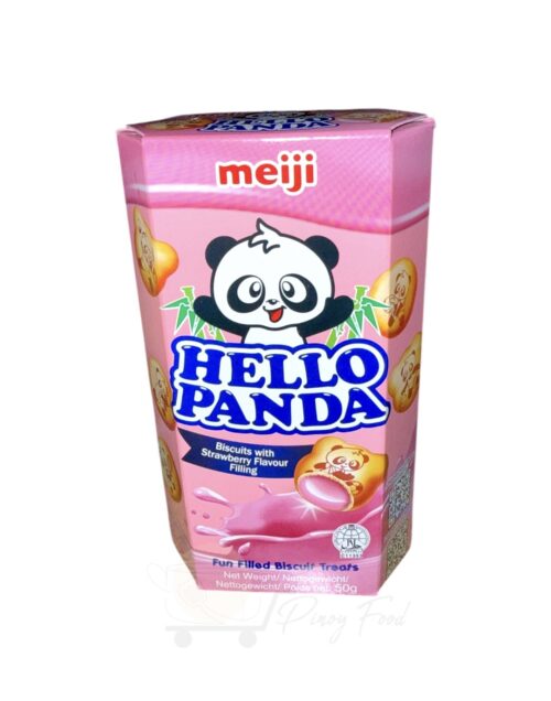 Meiji - Hello Panda Biscuits - Strawberry Flavour Filling - 50g