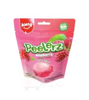 Amos - Peelerz - Natural Gummy Candy - Raspberry - 65g