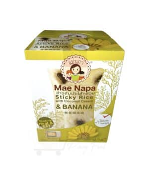 Mae Napa - Suman - Sticky Rice with Coconut Cream & Banana - 6 x 80g (EXP.: 21/08/2026)