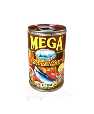 Mega - Sardines in Tomato Sauce - Extra Hot - 155g